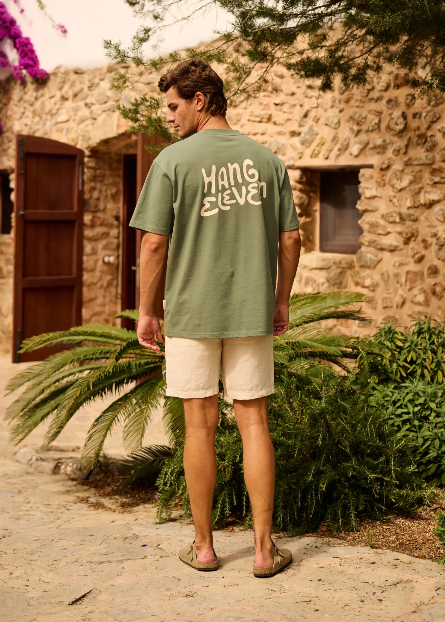Organic Brand Tee - Slate Green