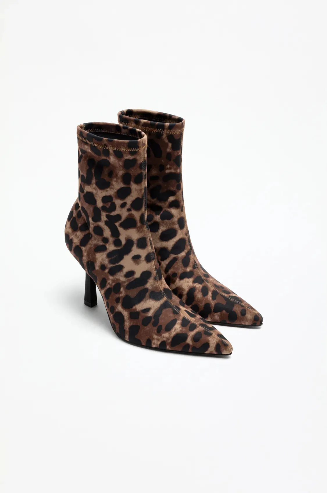 Patterned Stiletto Heel Boots
