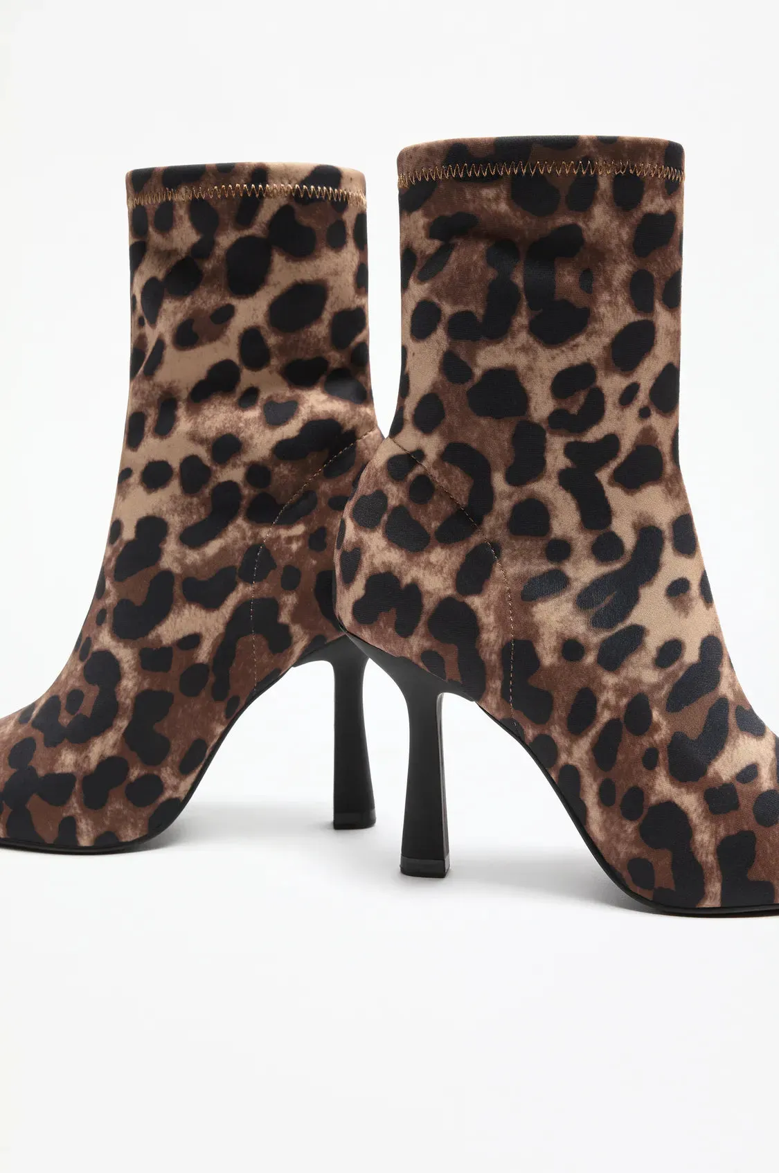 Patterned Stiletto Heel Boots