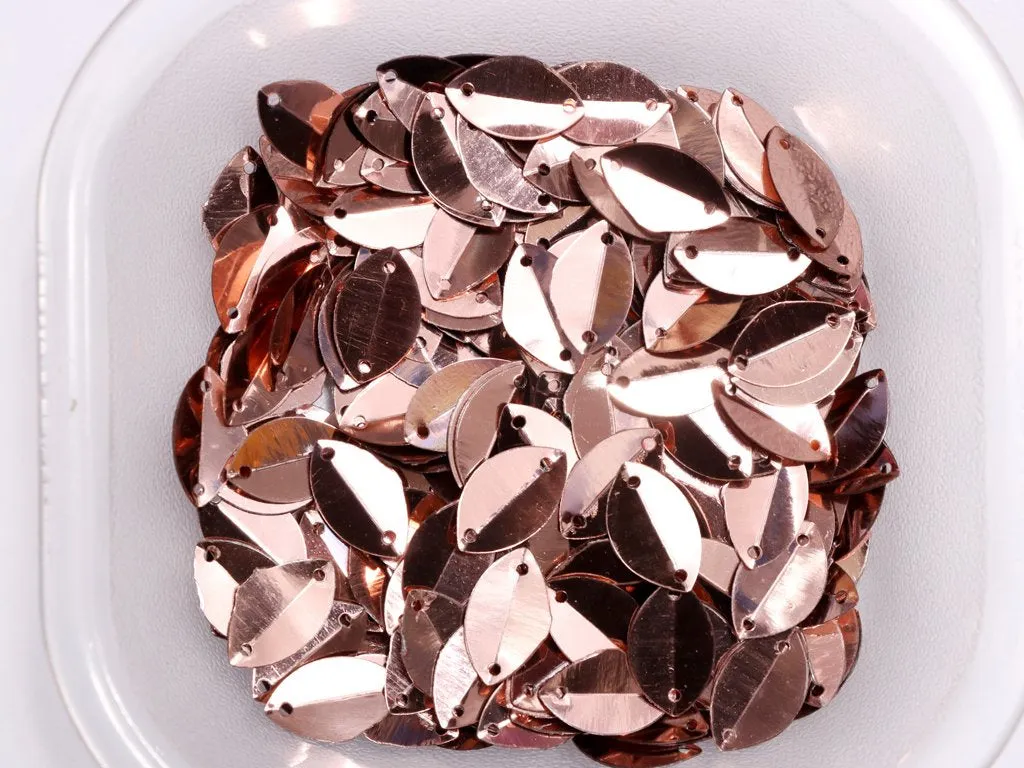 Pink 2 Hole Petal Plastic Sequins