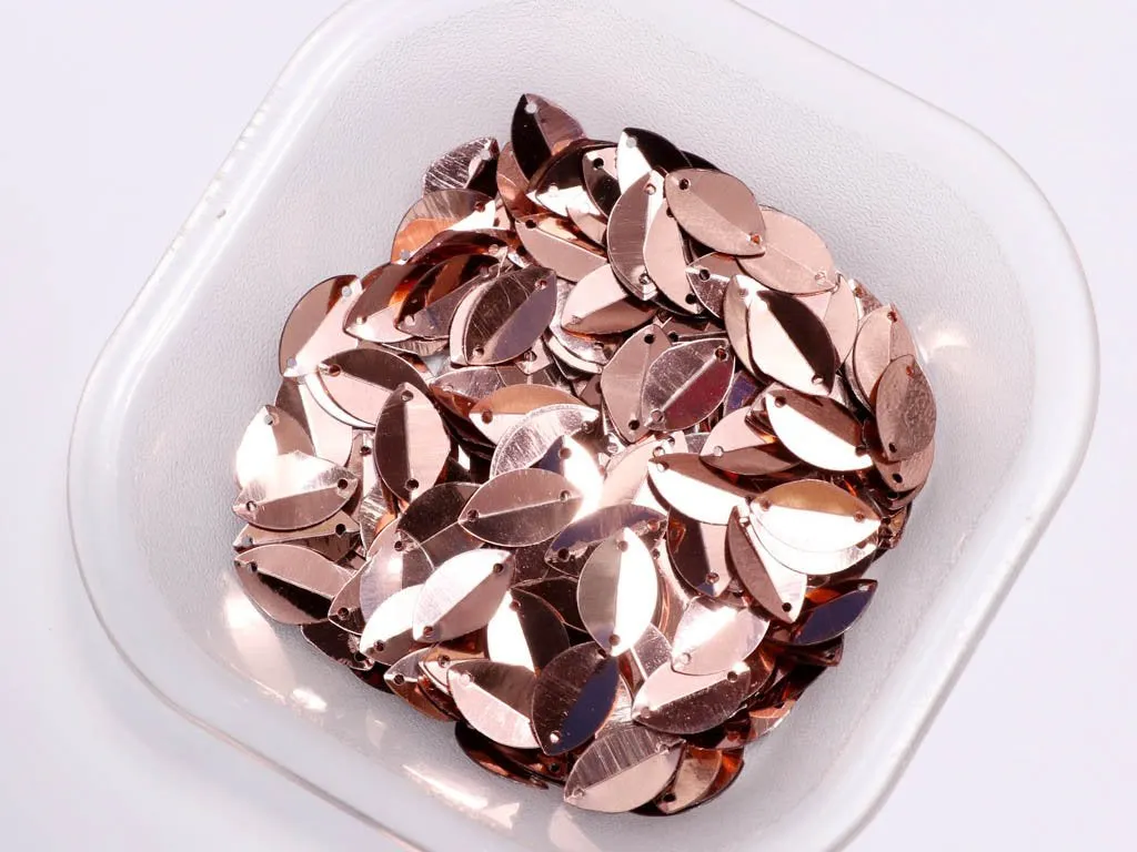 Pink 2 Hole Petal Plastic Sequins