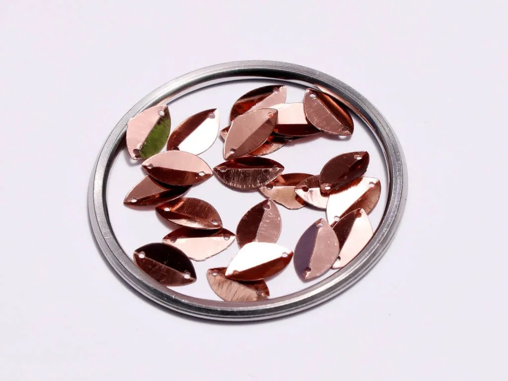 Pink 2 Hole Petal Plastic Sequins