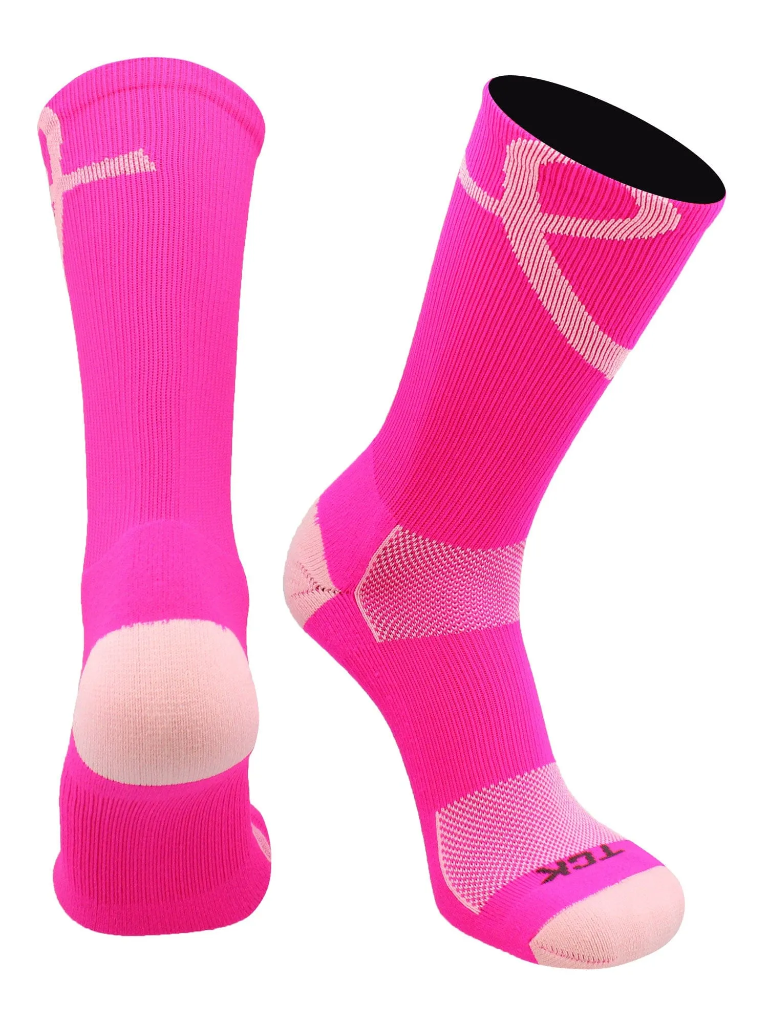Pink Ribbon Awareness Crew Socks