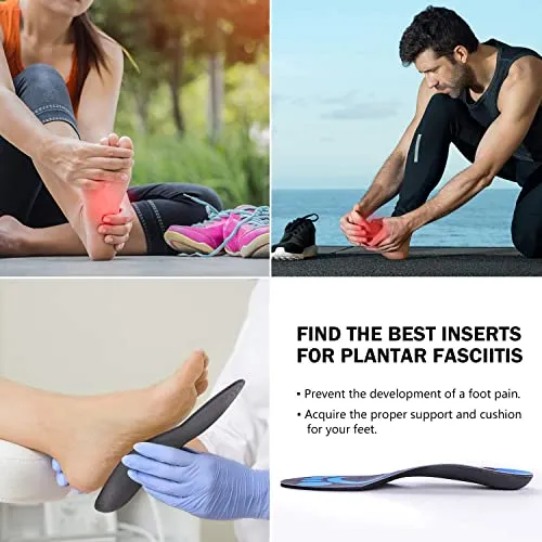 Plantar Fasciitis Feet Arch Support Insoles for Men and Women Shoe Inserts - Orthotic Inserts - Flat Feet Running Athletic Best Shoe Insoles-Orthotic insoles for Relieve High Arch Foot Pain