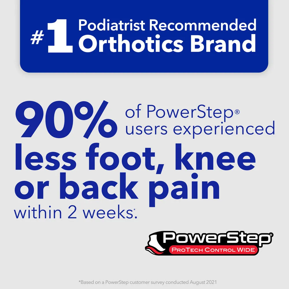 ProTech® Control Wide | Wide Feet Arch Support Orthotic, Extra Wide, Max Stability