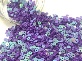 Purple Metallic Circular Sequins