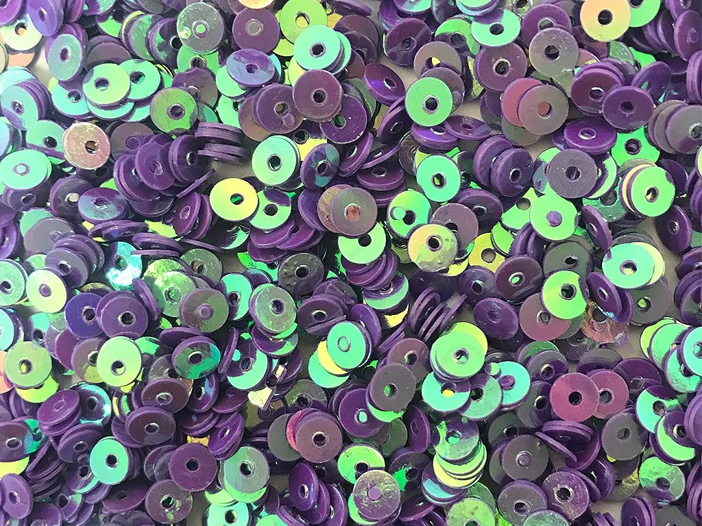Purple Metallic Circular Sequins