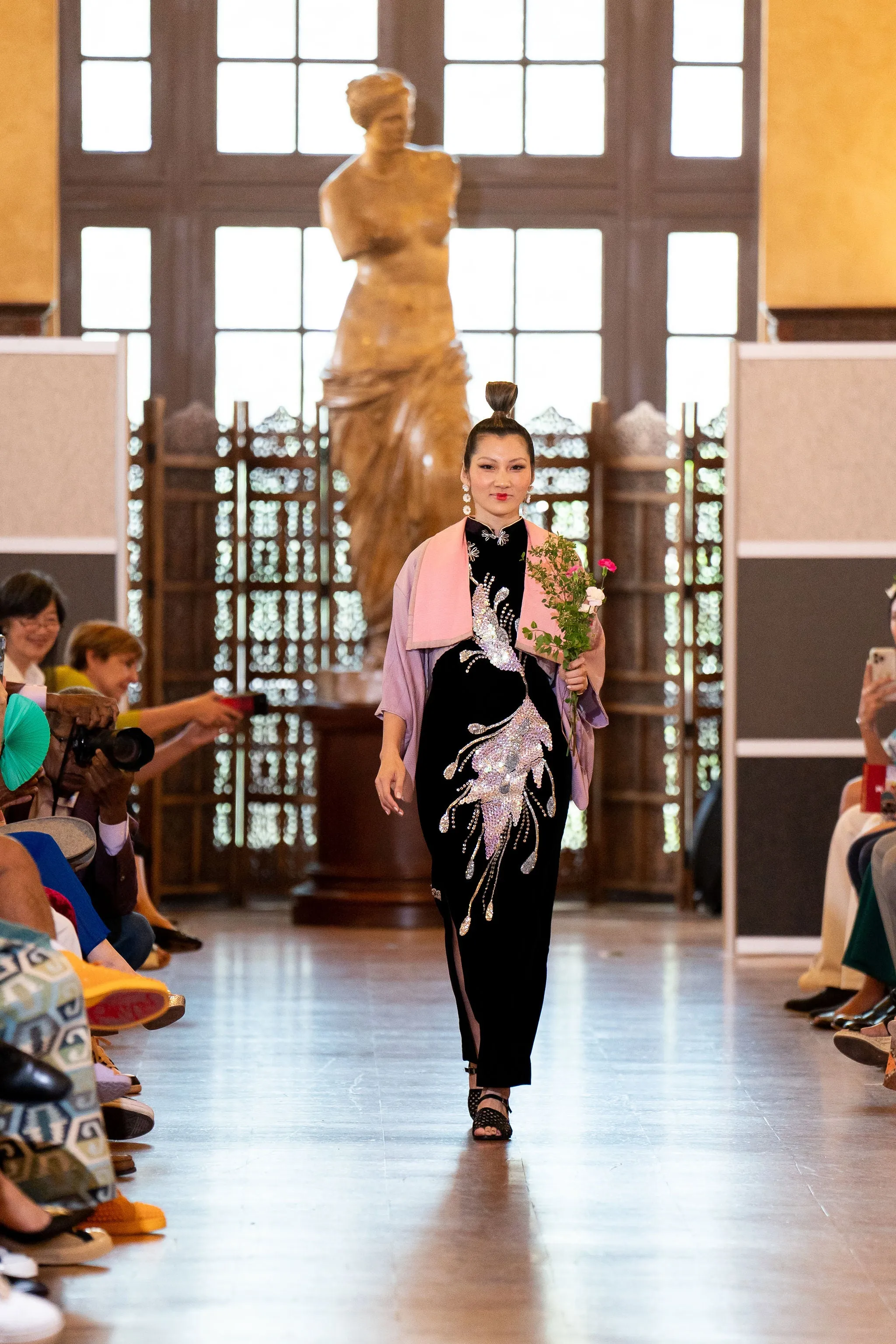 "Dragonfly" Reimagined Vintage Kimono - Kimono Zulu Artist Collaboration with Selven O'Keef Jarmon