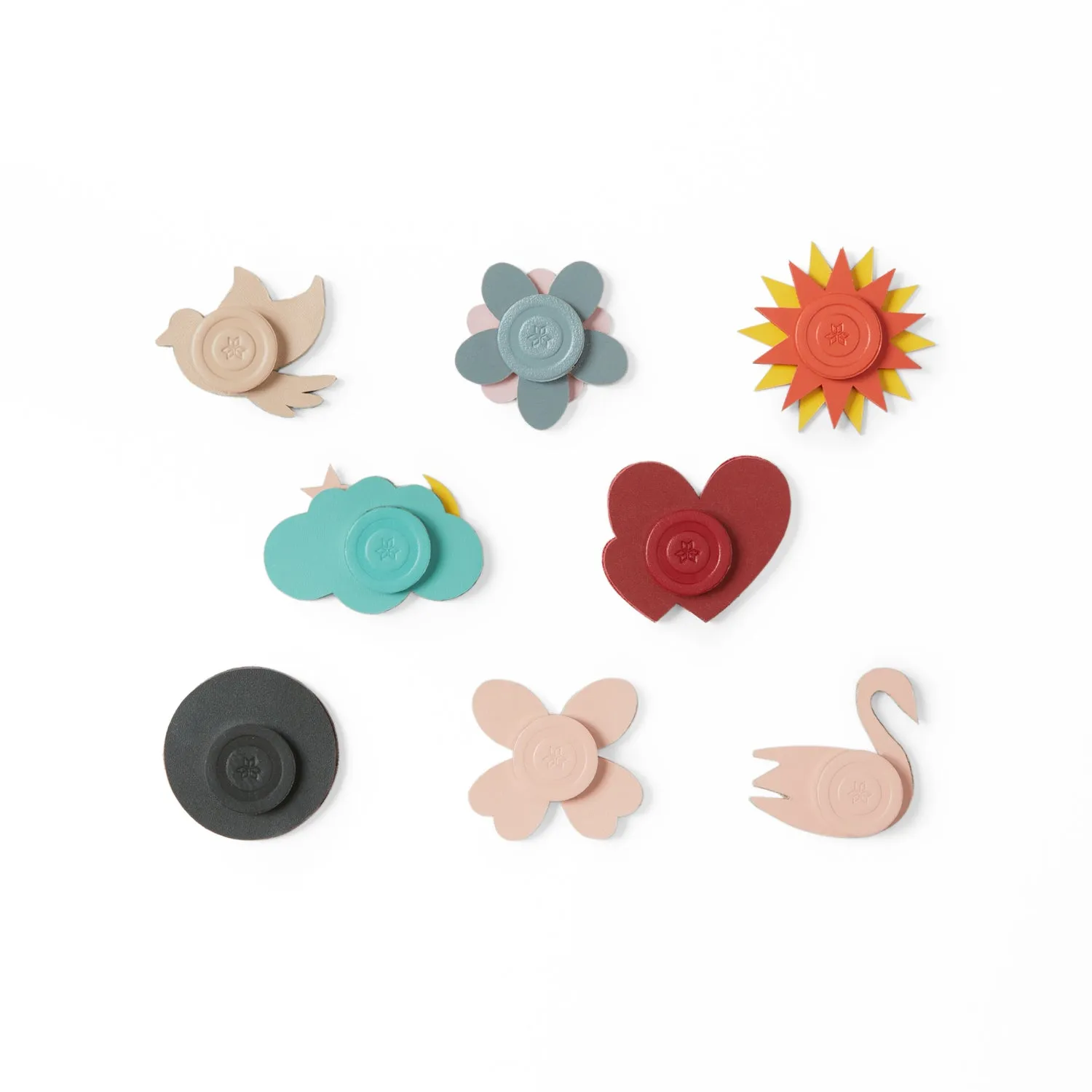 "Getting To Happy with Bynd Artisan" Brooches Set