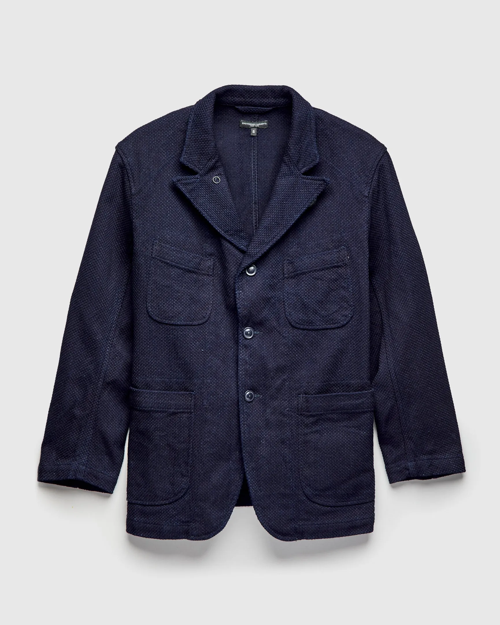 "No-Gi" Bedford Jacket in Indigo Heavyweight Sashiko