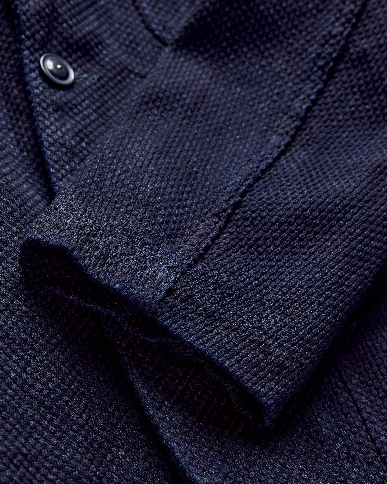 "No-Gi" Bedford Jacket in Indigo Heavyweight Sashiko