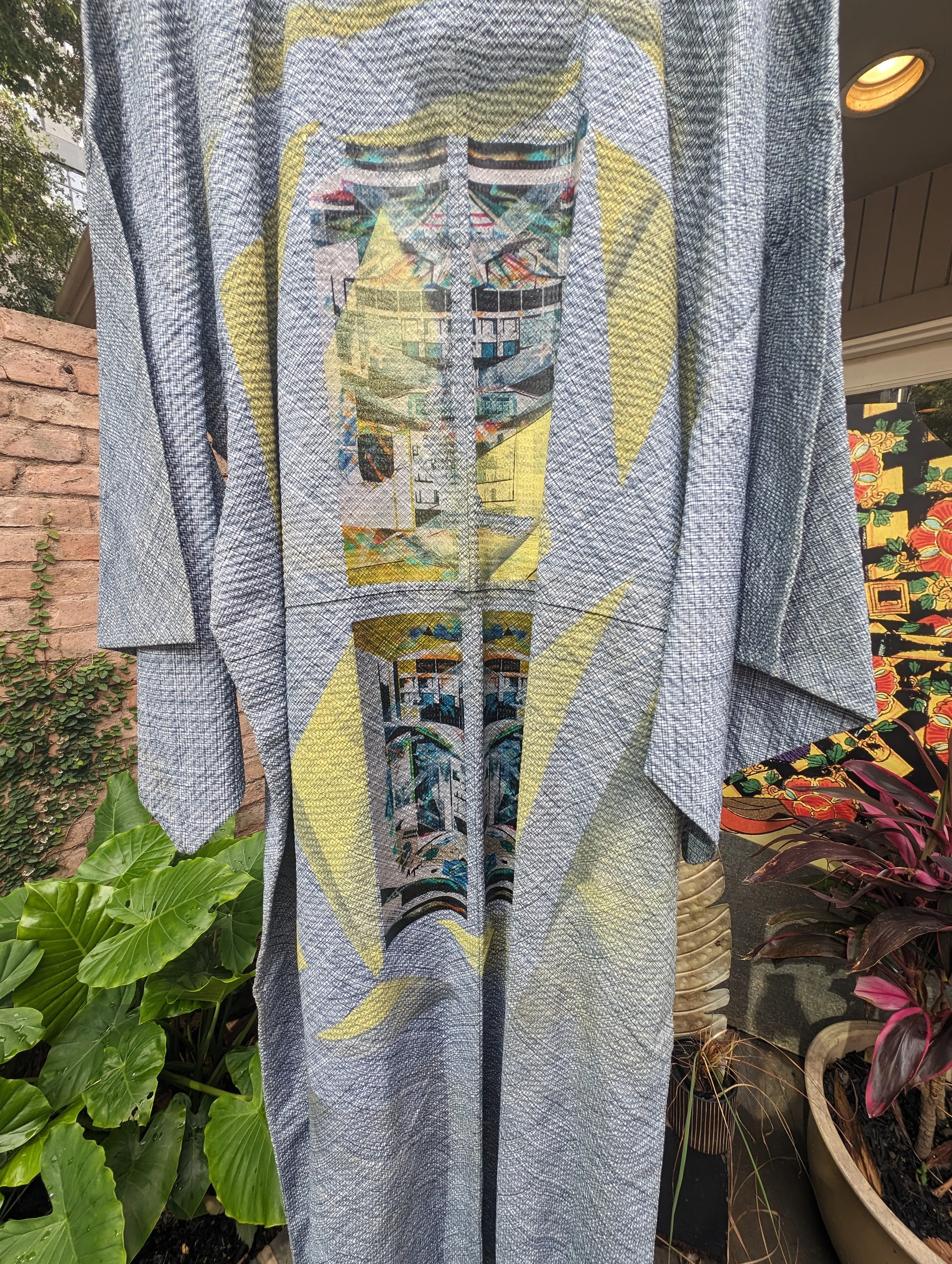 "Structural Star" by Emilie Duval -  Kimono Zulu Reimagined Vintage Kimono Artist Collaboration