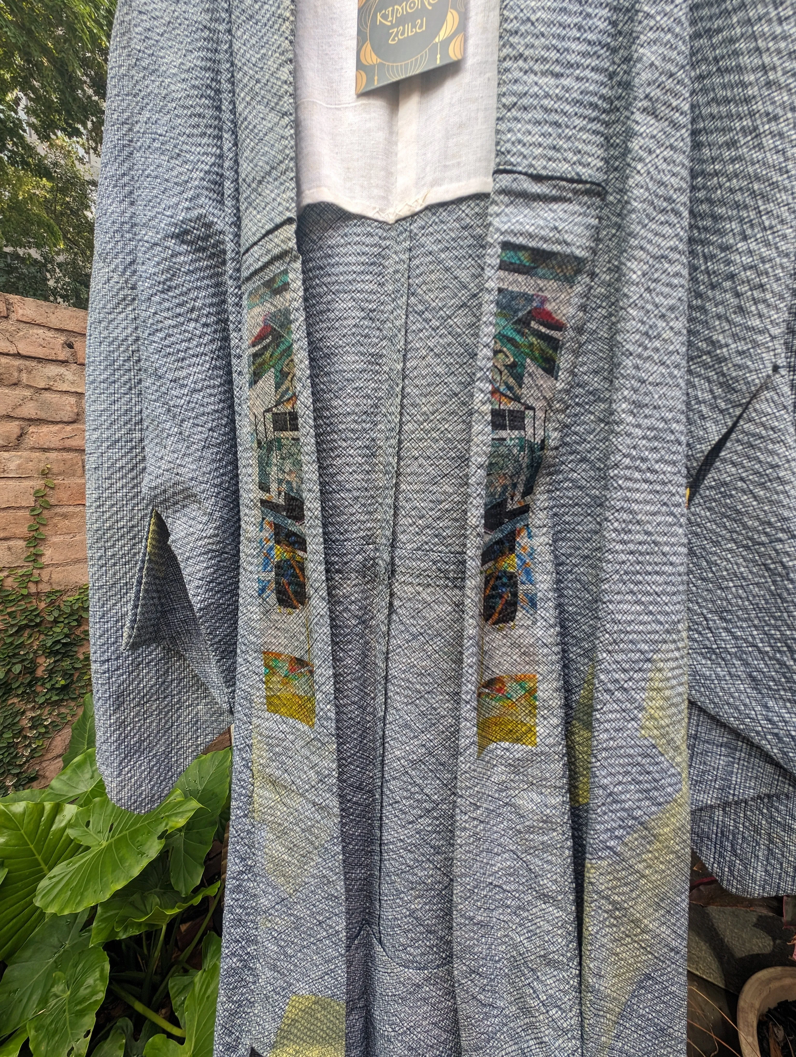 "Structural Star" by Emilie Duval -  Kimono Zulu Reimagined Vintage Kimono Artist Collaboration