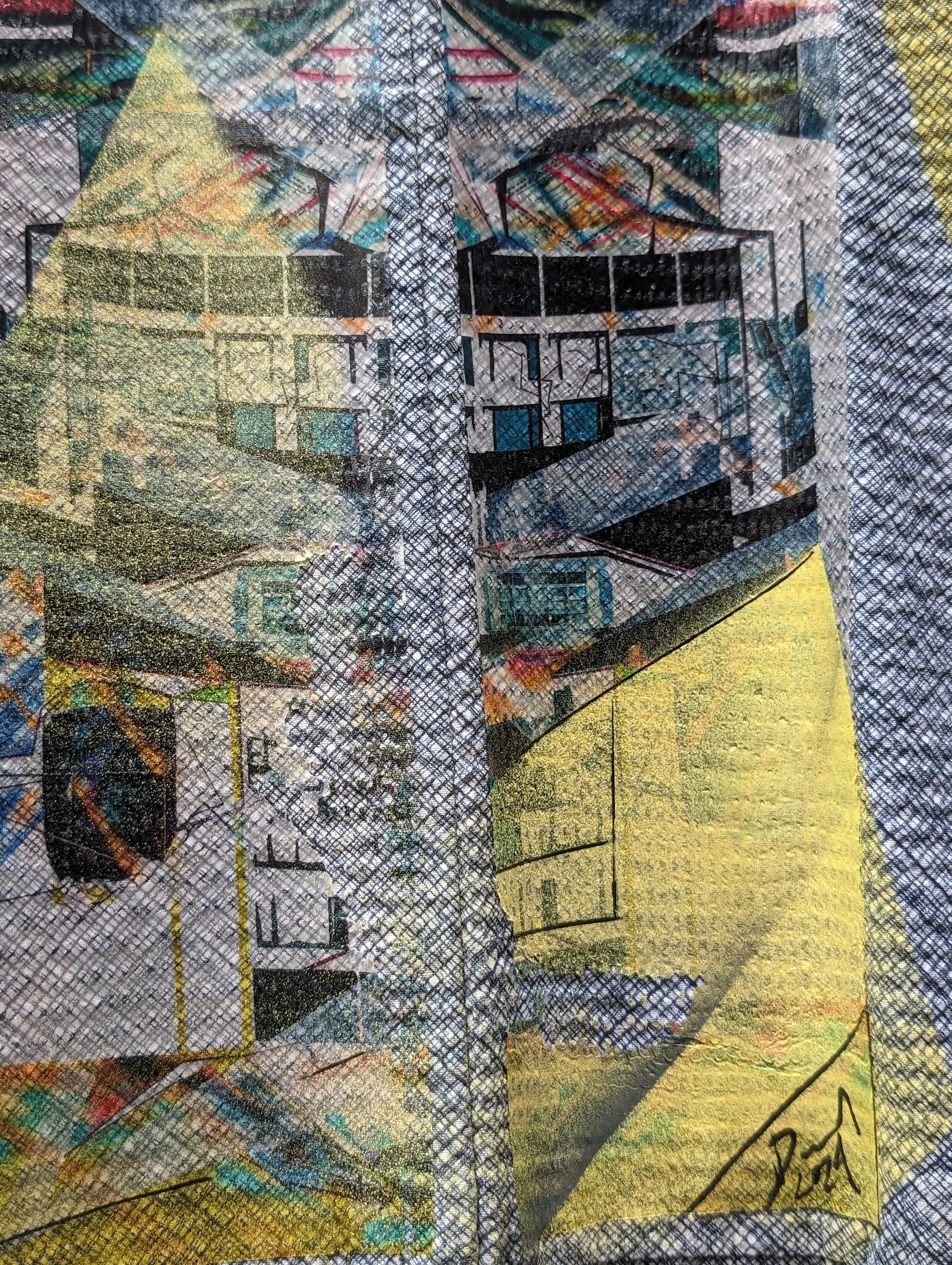 "Structural Star" by Emilie Duval -  Kimono Zulu Reimagined Vintage Kimono Artist Collaboration