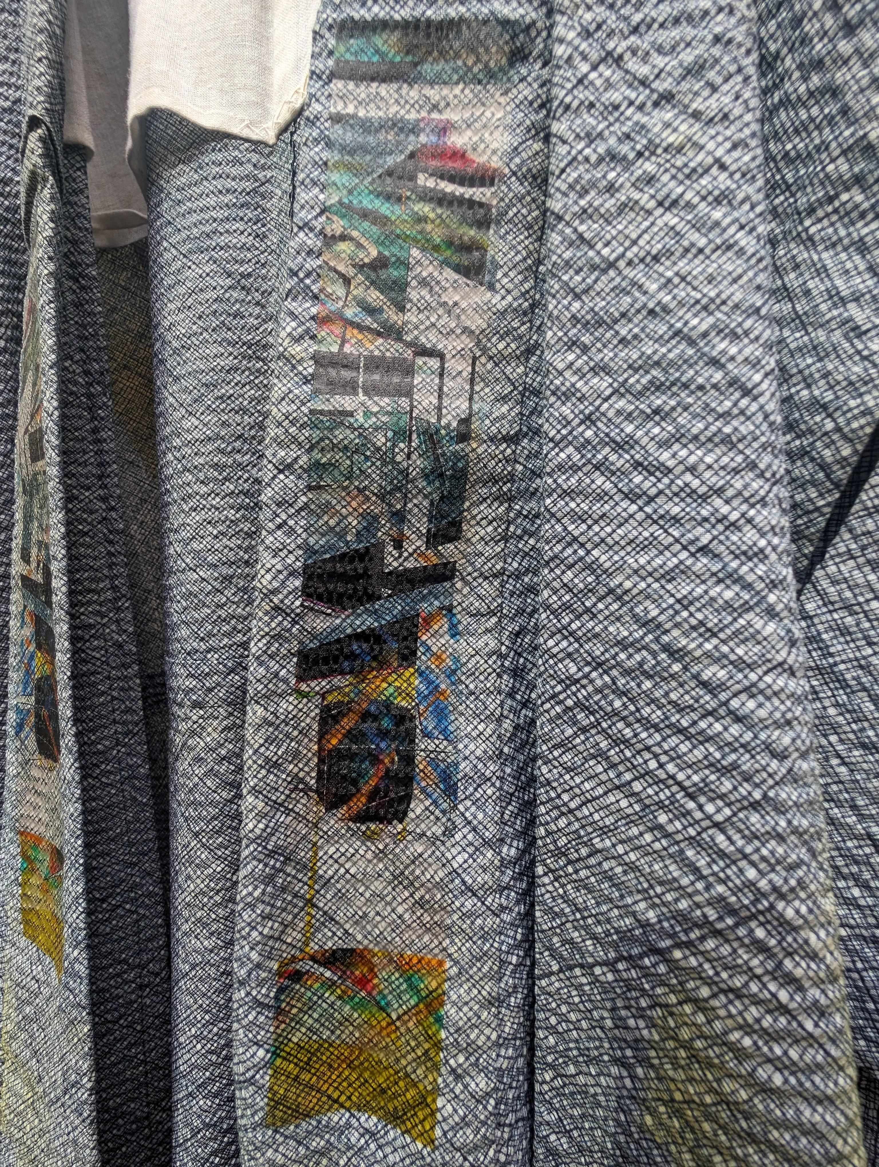 "Structural Star" by Emilie Duval -  Kimono Zulu Reimagined Vintage Kimono Artist Collaboration