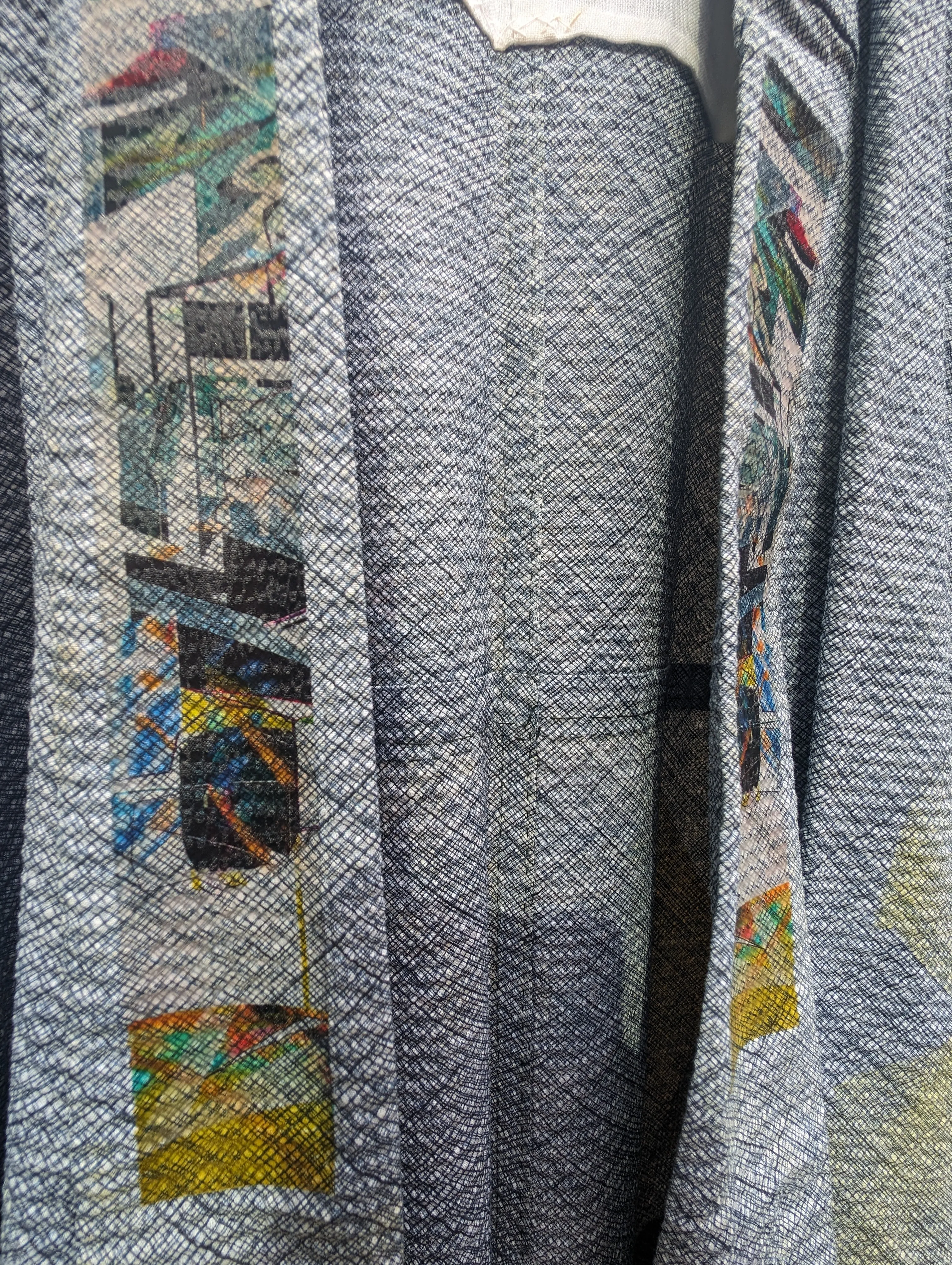 "Structural Star" by Emilie Duval -  Kimono Zulu Reimagined Vintage Kimono Artist Collaboration