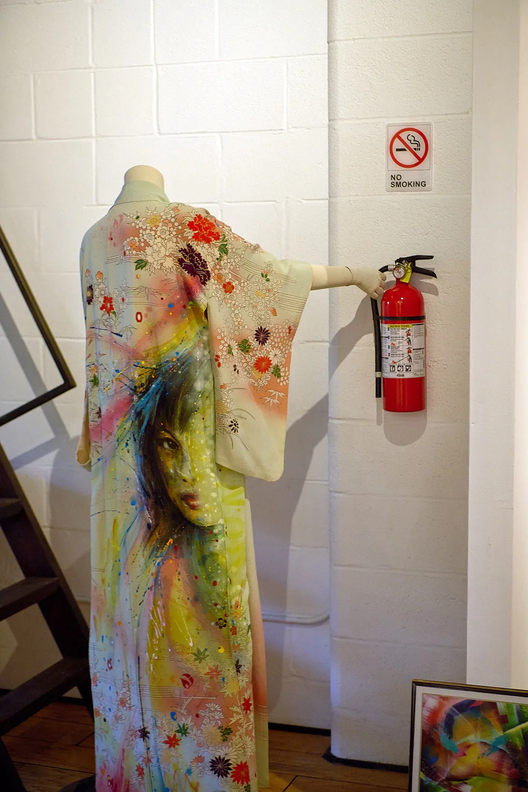 "UNITY" Reimagined Vintage Kimono - Kimono Zulu Artist Collaboration with Mr.D 1987