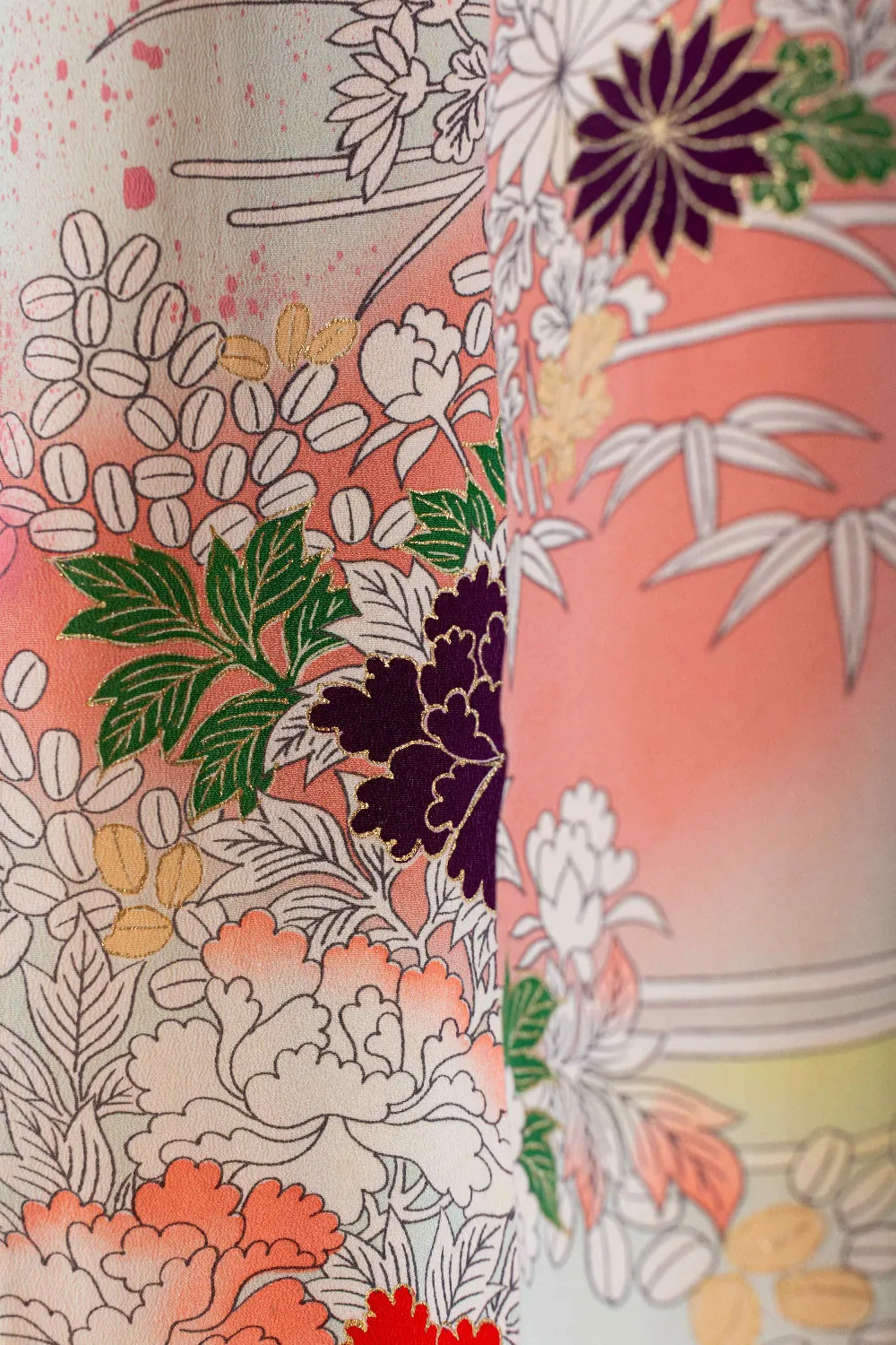 "UNITY" Reimagined Vintage Kimono - Kimono Zulu Artist Collaboration with Mr.D 1987