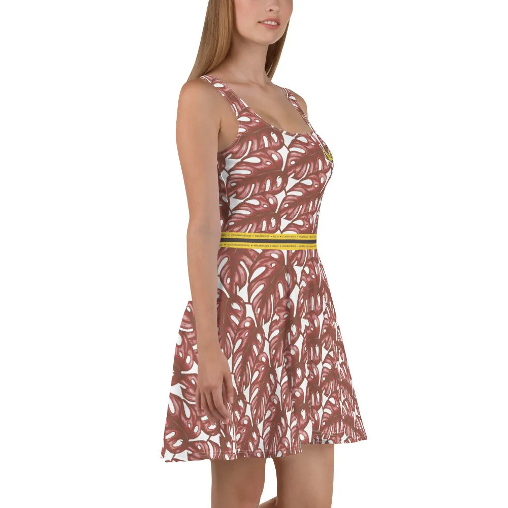 Rotten Banana Clothing Skater Dress Coral