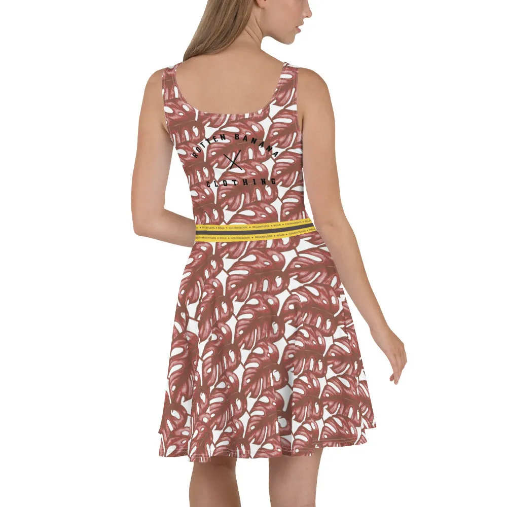 Rotten Banana Clothing Skater Dress Coral