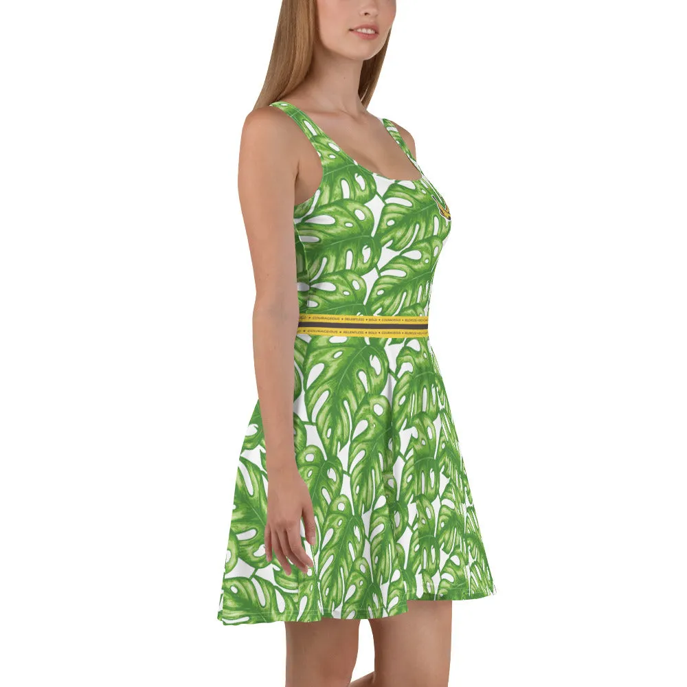 Rotten Banana Clothing Skater Dress Green