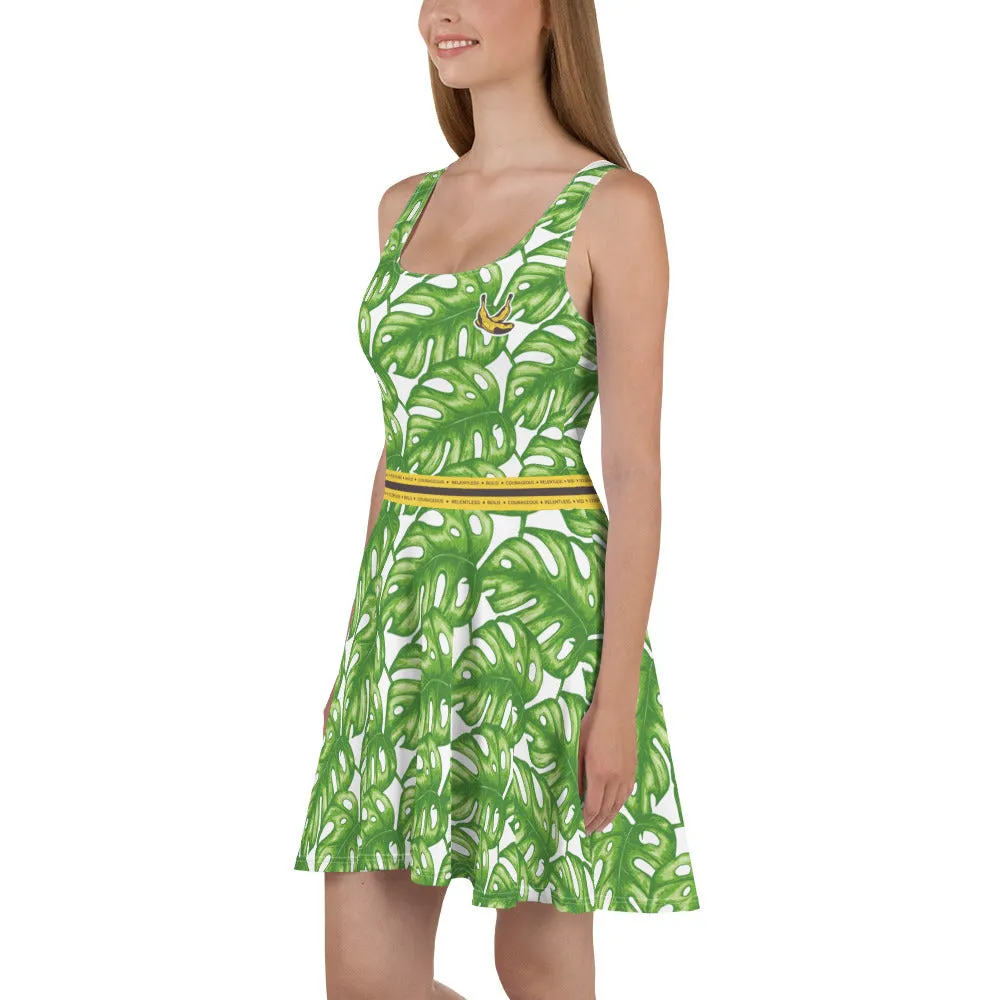 Rotten Banana Clothing Skater Dress Green