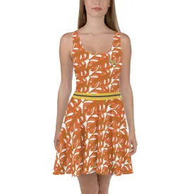 Rotten Banana Clothing Skater Dress Peach