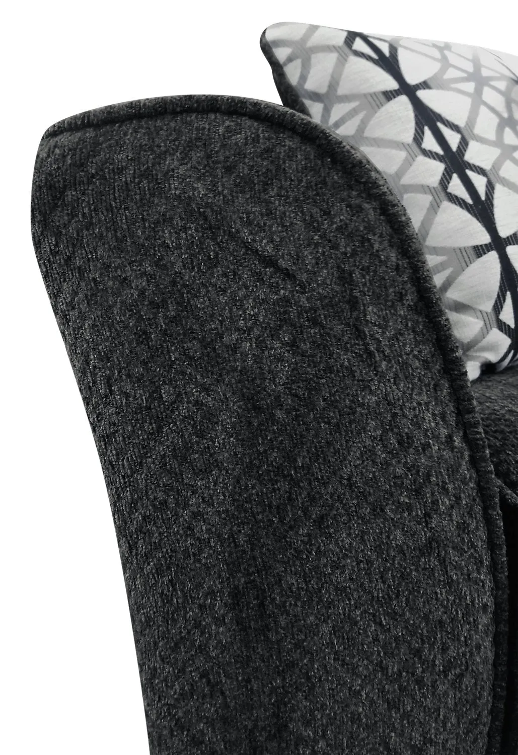 Sherwood Chenille Chair - Charcoal