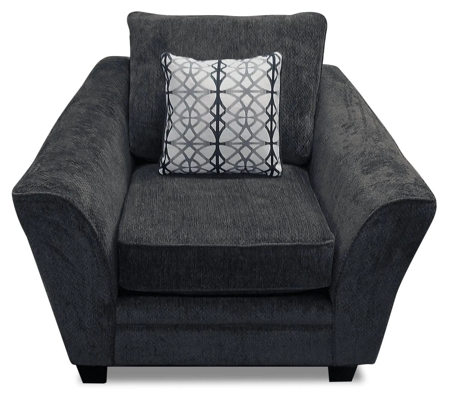 Sherwood Chenille Chair - Charcoal