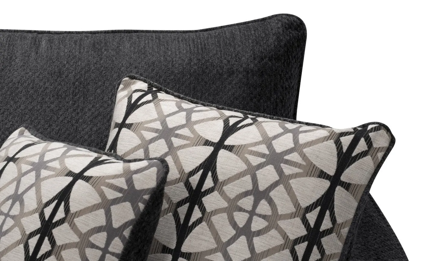 Sherwood Chenille Condo Loveseat - Charcoal