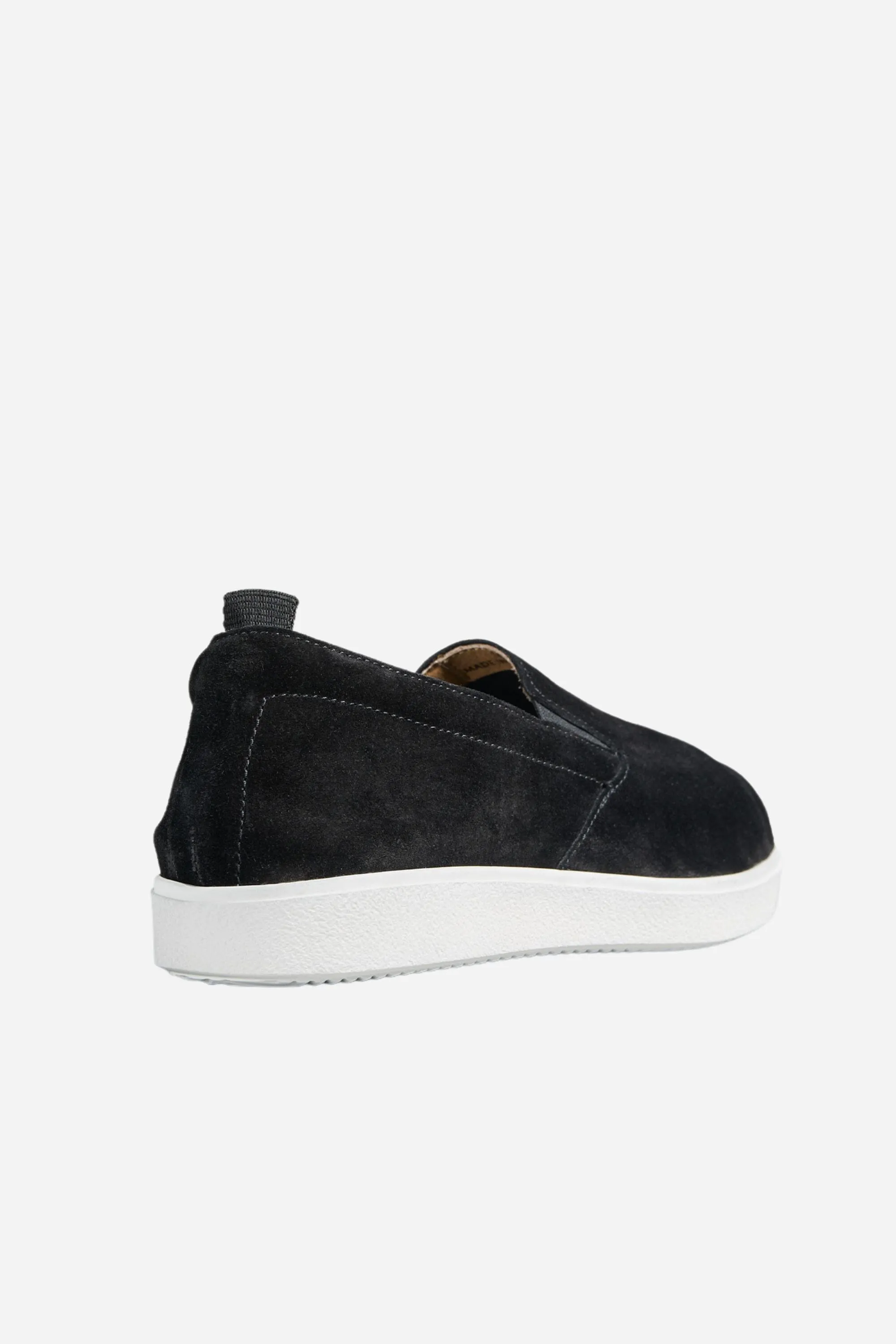 Slip On Sneakers - Black Suede