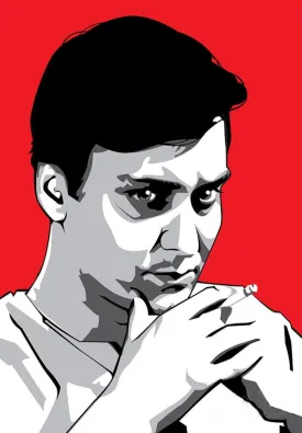 Soumitra Chatterjee - Bengali Movie Star - Fan Art - Poster - Canvas Prints