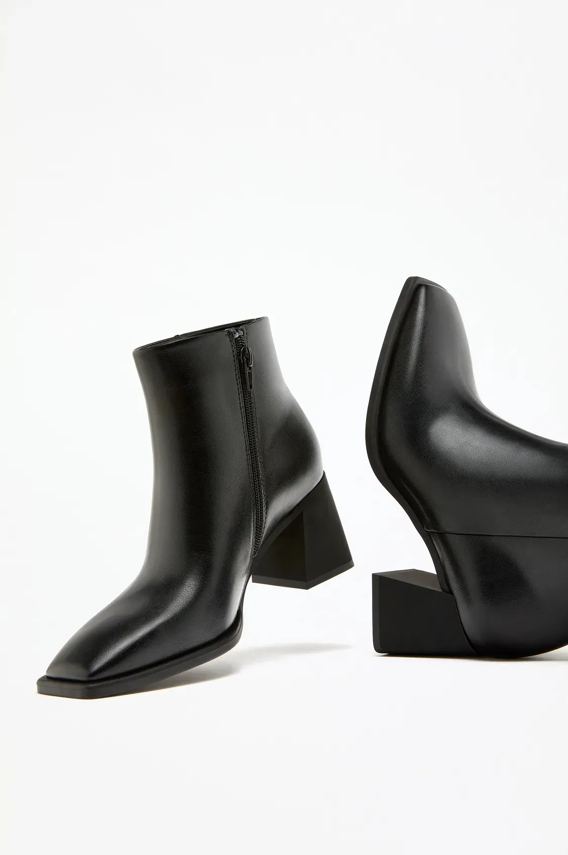 Square Toe Ankle Boots