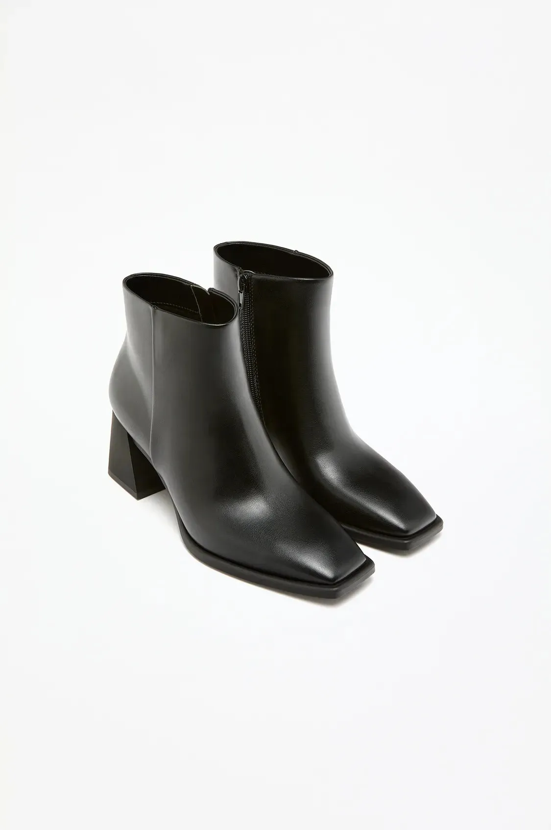 Square Toe Ankle Boots