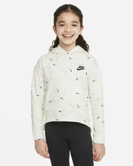 Sweat Capuche Nike Sportswear Swooshfetti Enfant Fille - Jaune