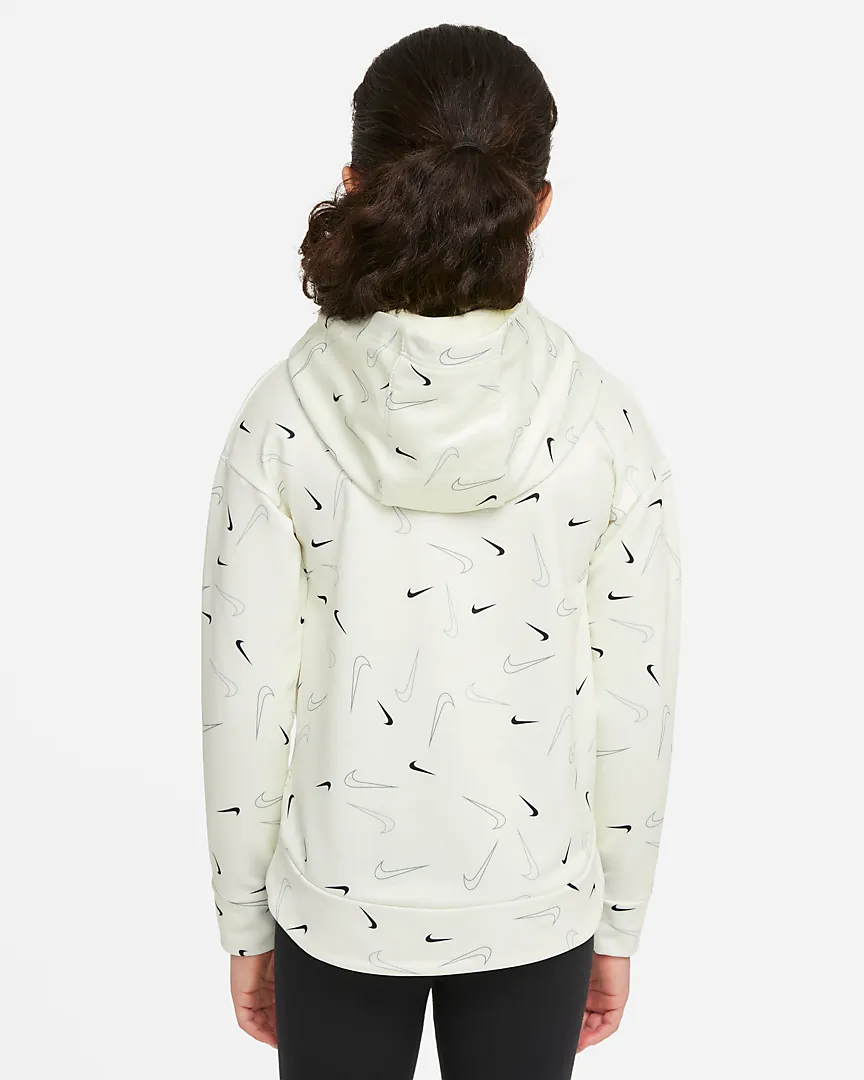 Sweat Capuche Nike Sportswear Swooshfetti Enfant Fille - Jaune