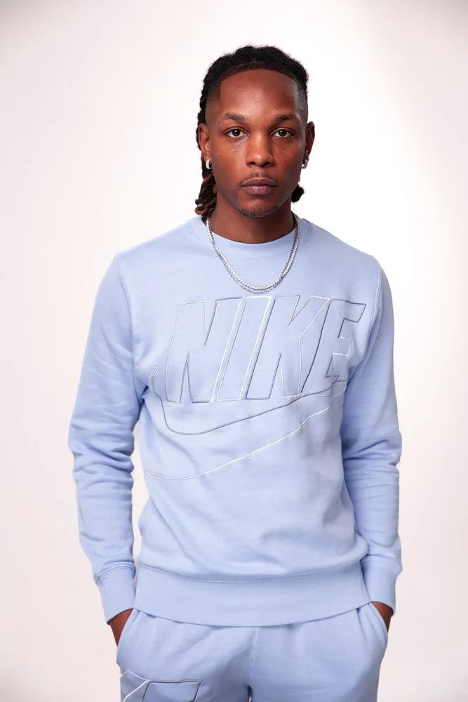 Sweat Nike Club Fleece  - Bleu/Noir/Blanc