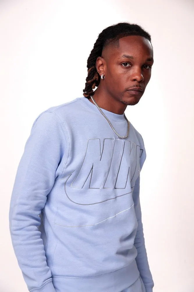 Sweat Nike Club Fleece  - Bleu/Noir/Blanc