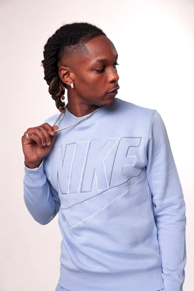 Sweat Nike Club Fleece  - Bleu/Noir/Blanc