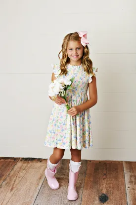 Swoon Baby Clothing Bow-tiful Smock Dress