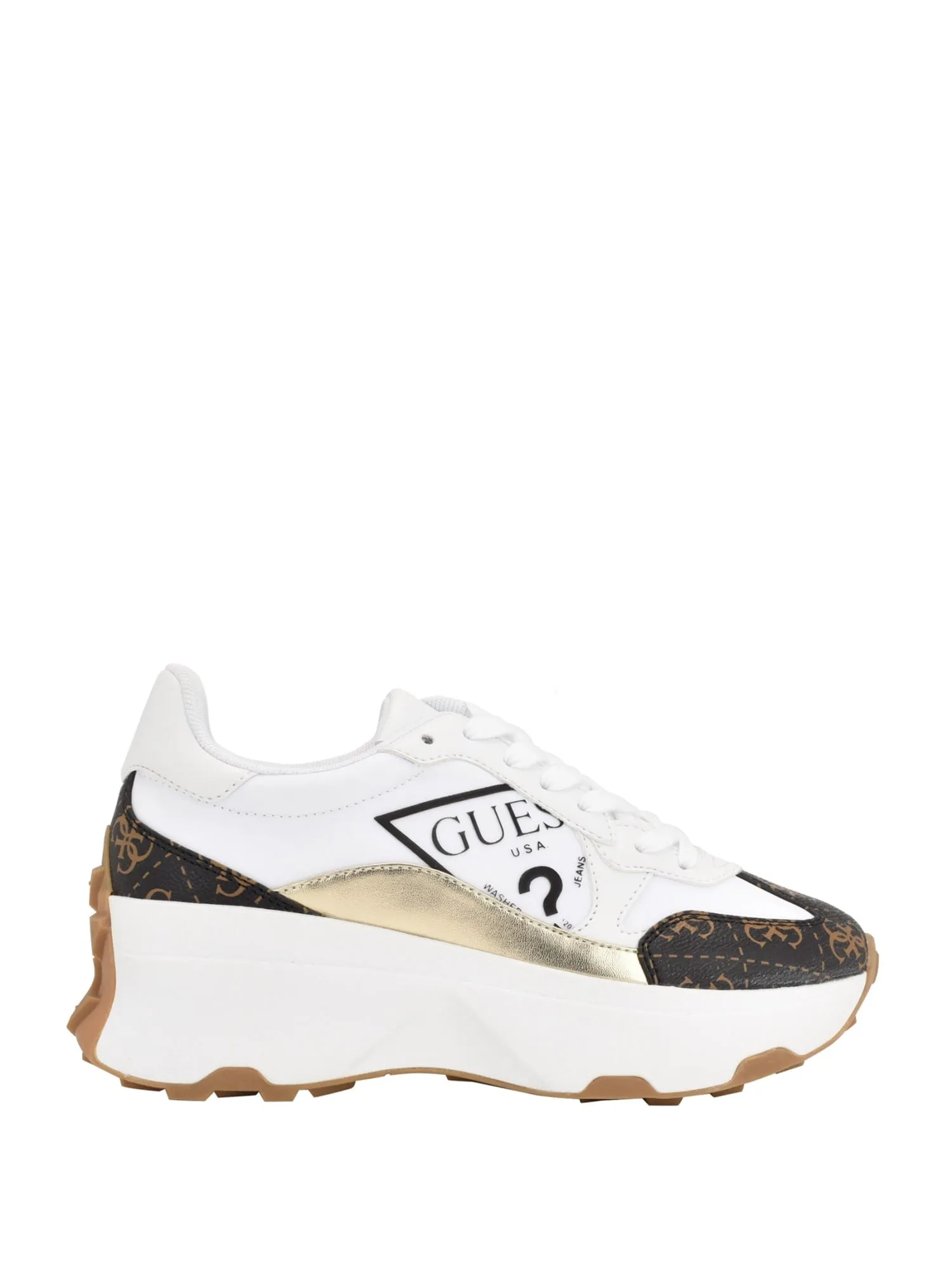 White Calebb Logo Low Top Sneakers