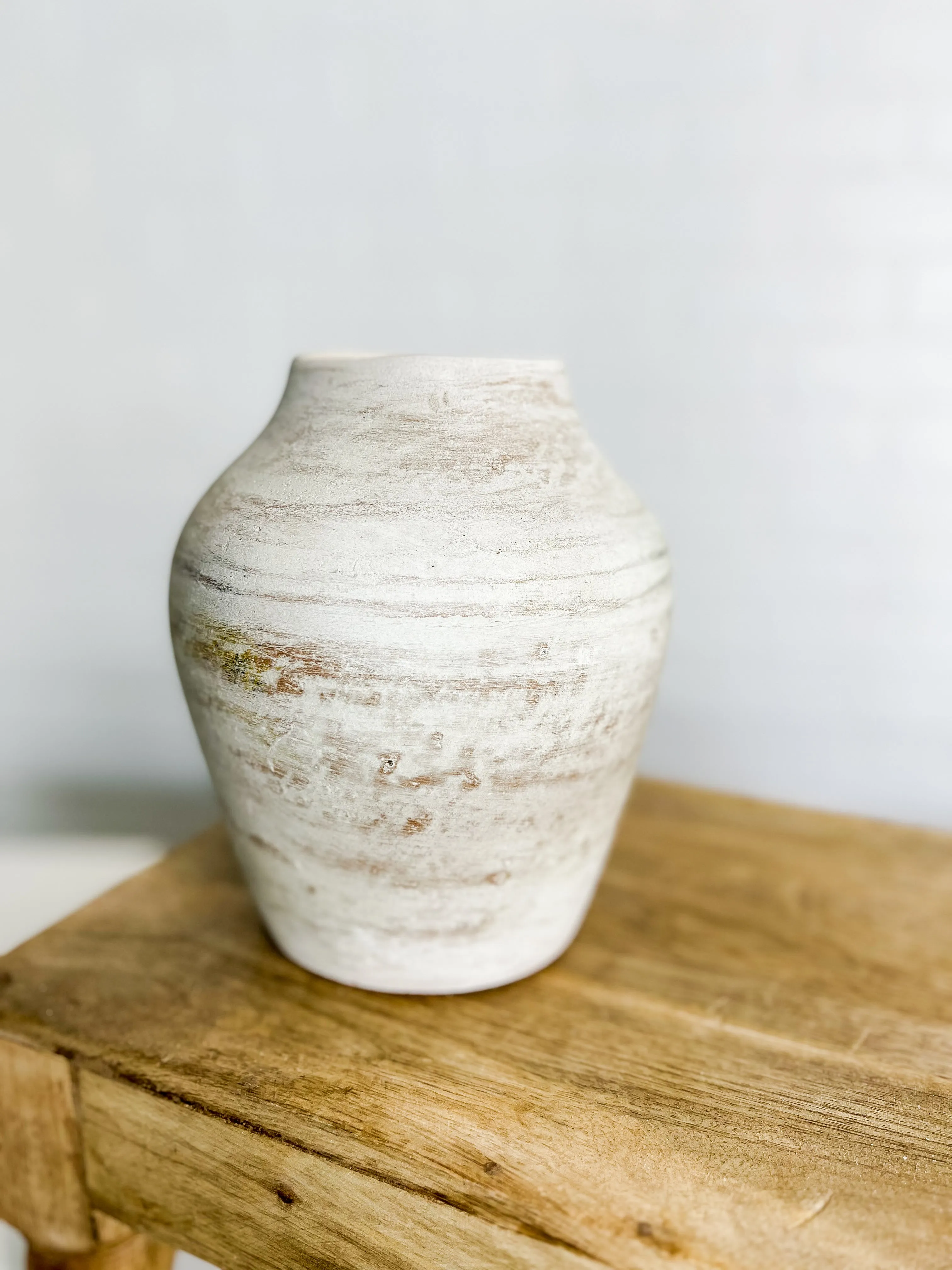 White Terra Cotta Vase