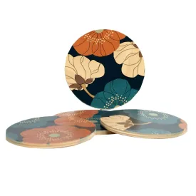 Wolfum Studio - Alice Blue Coasters, Set of Four